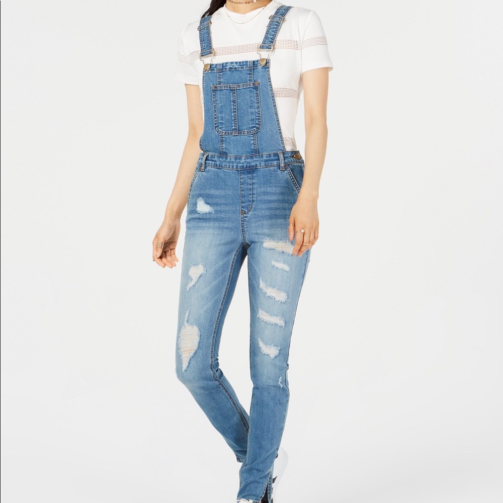 NWT Size 7 Dollhouse ripped overalls